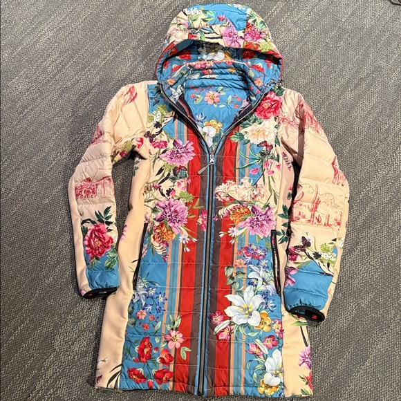 Johnny Was Santa Fe Down reversible Parka XS - Picture 10 of 16